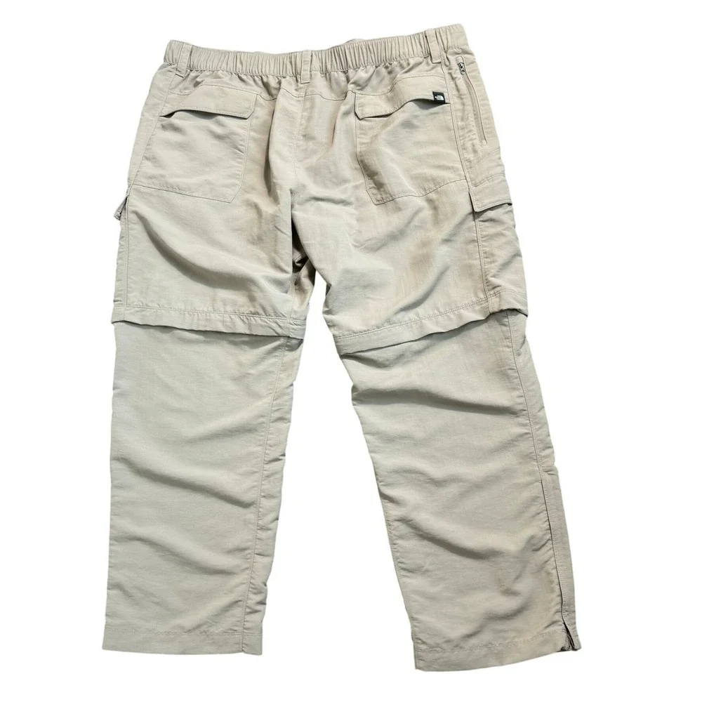 THE NORTH FACE Mens XXXL Tan Nylon Paramount Peak Convertible Cargo Hiking Pants